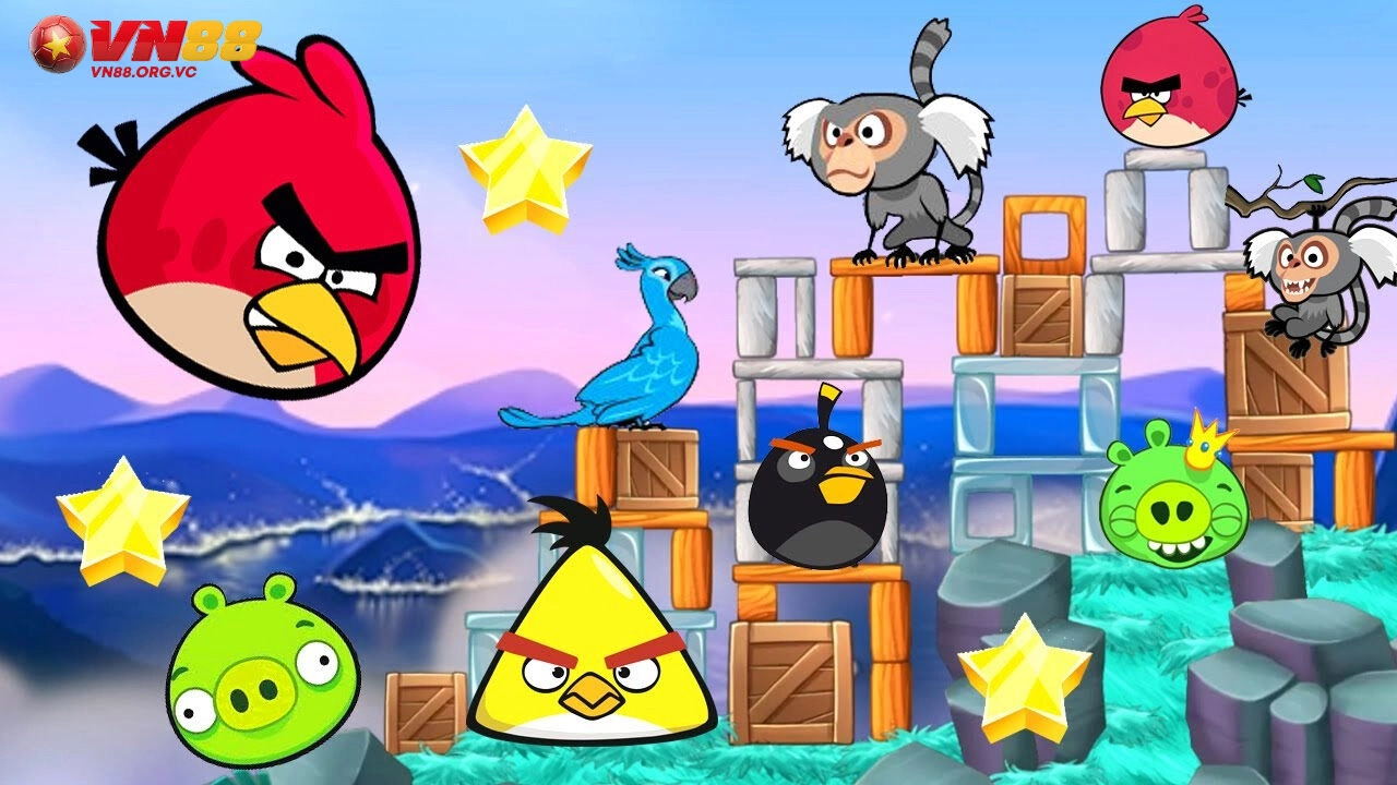 Angry Birds VN88 - Tấn Công Thành Heo Xanh 3 Tổng hợp cách chơi dễ chiến thắng nhất